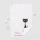 Personalisierte Coole Kitekatze Moderne Minimalist Golfhandtuch (Insitu)