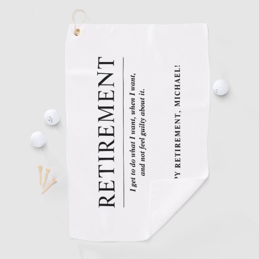 Personalisierte Coole Kundenbindung Golfhandtuch (Insitu)