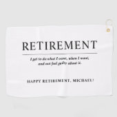 Personalisierte Coole Kundenbindung Golfhandtuch (Horizontal)