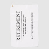 Personalisierte Coole Kundenbindung Golfhandtuch (Vorderseite)