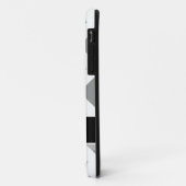 Personalisierte coole Minze und graues Zickzack Case-Mate iPhone Hülle (Hinten/Links)