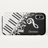 Personalisierte coole musikalische Anmerkungen und Case-Mate iPhone Hülle (Rückseite (Horizontal))