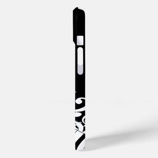 Personalisierte coole Musiknotizen und Klaviertast Case-Mate iPhone Hülle (Rückseite / Links)