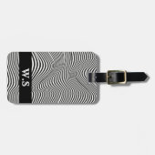 Personalisierte coole optische Illusion Gepäckanhänger (Vorderseite horizontal)