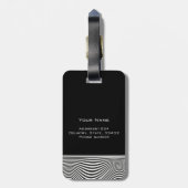 Personalisierte coole optische Illusion Gepäckanhänger (Rückseite vertikal)