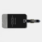 Personalisierte coole optische Illusion Gepäckanhänger (Rückseite horizontal)