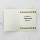 Personalisierte Coole Retro Santa Faltkarte Karte (Innenseite)