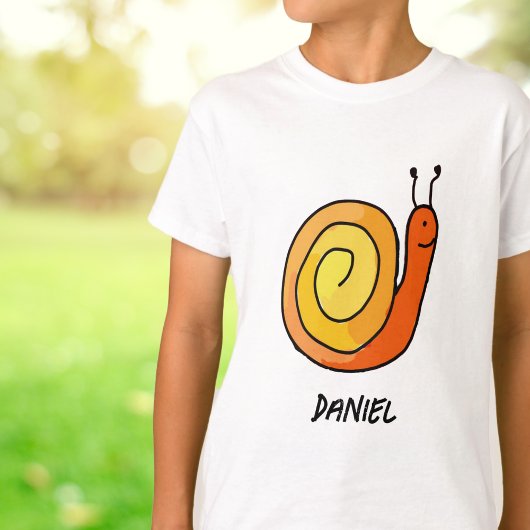 Personalisierte Coole Schnecke T-Shirt