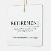 Personalisierte Coole Schwarz-weiße Kundenbindung Keramikornament (Links)