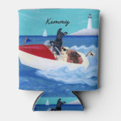 Personalisierte Coole Sommer-Labrador-Malerei Dosenkühler (Vorderseite)