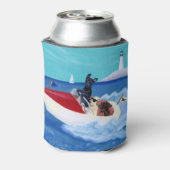 Personalisierte Coole Sommer-Labrador-Malerei Dosenkühler (Kanne Rückseite)