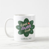 Personalisierte Coole Tante Club Geschenk für die Kaffeetasse (Links)