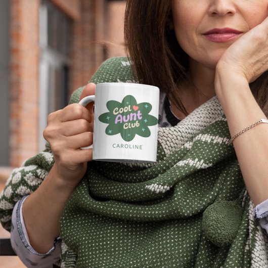 Personalisierte Coole Tante Club Geschenk für die  Kaffeetasse