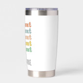 Personalisierte Coole Tante Moderne Retro Tante Thermobecher (Rückseite)