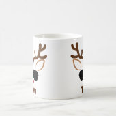 Personalisierte Coole Weihnachtsmann-Rentiere Weih Kaffeetasse (Mittel)