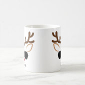 Personalisierte Coole Weihnachtsmann-Rentiere Weih Kaffeetasse (Mittel)