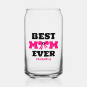 Personalisierte Coquette Bow Best Ever Mama Dosenglas (Vorderseite)