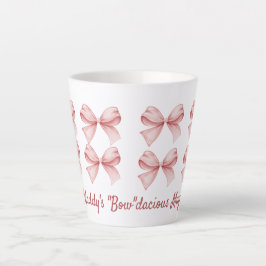 Personalisierte Coquette "Bow" dacious Pink Bow Milchtasse