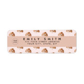 Personalisierte Coquette Croissant Pink Ribbon (Vorne)