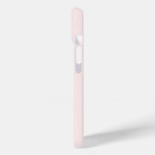 Personalisierte Coquette Croissant Pink Ribbon Case-Mate iPhone Hülle (Rückseite / Links)