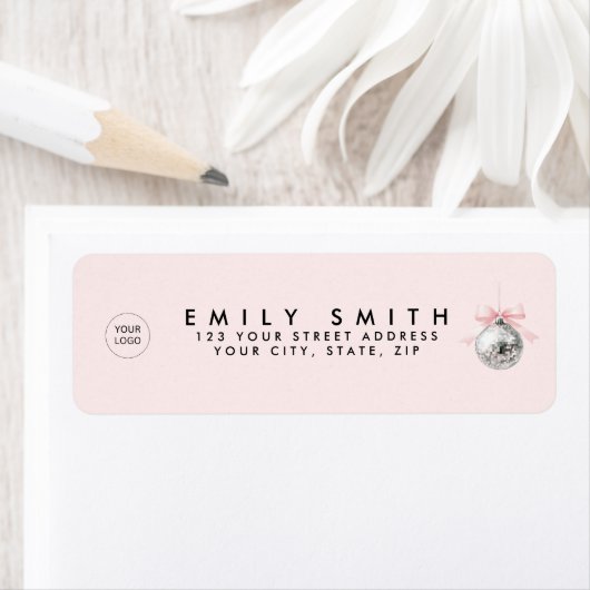 Personalisierte Coquette Diskothek Ball Rosa Band (Insitu)