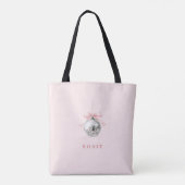 Personalisierte Coquette Diskothek Ball Rosa Band Tasche (Rückseite)