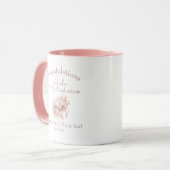 Personalisierte Coquette Mädchen-Abschlussmütze Tasse (Vorderseite Links)