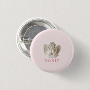Personalisierte Coquette Schlafen Engel Skulptur Button