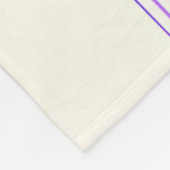 Personalisierte Coquette-Schleifen-Name Mädchenhaf Fleecedecke (Ecke)