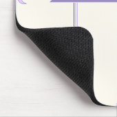 Personalisierte Coquette-Schleifen-Name Mädchenhaf Mousepad (Ecke)