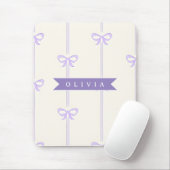 Personalisierte Coquette-Schleifen-Name Mädchenhaf Mousepad (Mit Mouse)