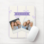 Personalisierte Coquette-Schleifen-Name Mädchenhaf Mousepad (Mit Mouse)