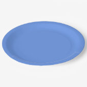 Personalisierte Cornflower 9" Rundpapierplatte Pappteller (Schrägansicht)