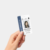 Personalisierte Corporate Certified Employee Blue  Ausweis (Handheld)