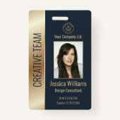 Personalisierte Corporate Employee Blue ID Ausweis (Vorderseite)