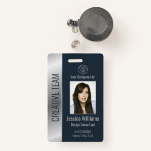 Personalisierte Corporate Employee Blue Silver ID Ausweis