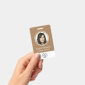 Personalisierte Corporate Employee ID Brown Ausweis (Handheld)