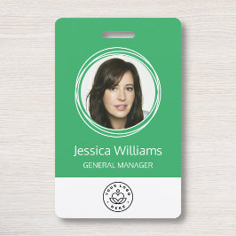 Personalisierte Corporate Employee ID Green Ausweis