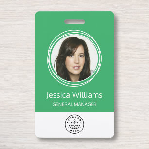 Personalisierte Corporate Employee ID Green Ausweis