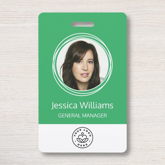 Personalisierte Corporate Employee ID Green Ausweis