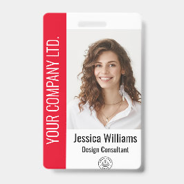 Personalisierte Corporate Employee Red ID Ausweis