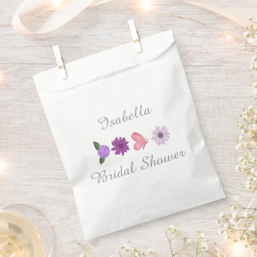 Personalisierte Cosmos-Blumen-Brautparty Geschenktütchen (Ausgeschnitten)