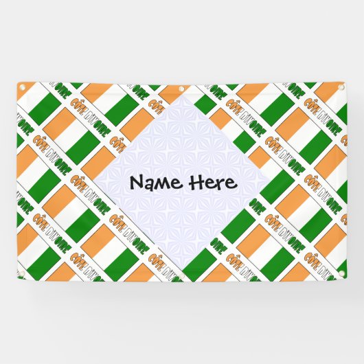 Personalisierte Côte d'Ivoire Elfenbeinküste-Flagg Banner (Horizontal)