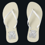 Personalisierte Country Wedding Traktor Flip Flops Badesandalen<br><div class="desc">Ein Paar Traktor Land-Farm themed Hochzeitsspaß Flip Flops,  die mit den Initialen des Paares personalisiert sein können.</div>