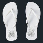 Personalisierte Country Wedding Traktor Flip Flops Badesandalen<br><div class="desc">Ein Paar Traktor Land-Farm themed Hochzeitsspaß Flip Flops,  die mit den Initialen des Paares personalisiert sein können.</div>
