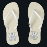 Personalisierte Country Wedding Traktor Flip Flops Badesandalen<br><div class="desc">Ein Paar Traktor Land-Farm themed Hochzeitsspaß Flip Flops,  die mit den Initialen des Paares personalisiert sein können.</div>