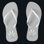 Personalisierte Country Wedding Traktor Flip Flops Badesandalen<br><div class="desc">Ein Paar Traktor Land-Farm themed Hochzeitsspaß Flip Flops,  die mit den Initialen des Paares personalisiert sein können.</div>