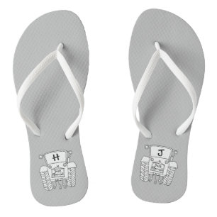 Personalisierte Country Wedding Traktor Flip Flops Badesandalen