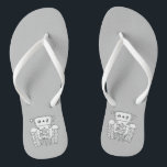 Personalisierte Country Wedding Traktor Flip Flops Badesandalen<br><div class="desc">Ein Paar Traktor Land-Farm themed Hochzeitsspaß Flip Flops,  die mit den Initialen des Paares personalisiert sein können.</div>