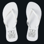 Personalisierte Country Wedding Traktor Flip Flops Badesandalen<br><div class="desc">Ein Paar Traktor Land-Farm themed Hochzeitsspaß Flip Flops,  die mit den Initialen des Paares personalisiert sein können.</div>